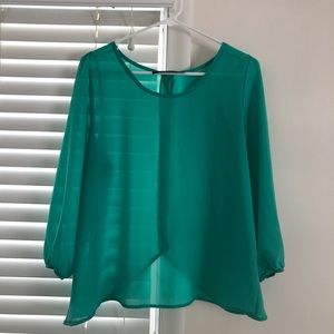 Teal blouse